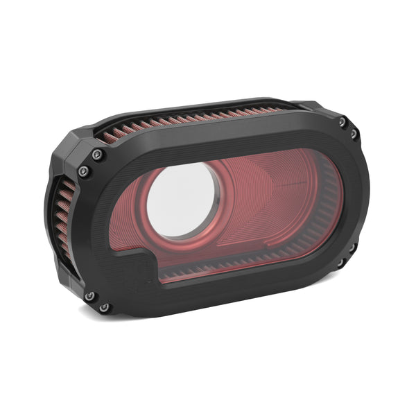 NXT-01BR Next Level Air Cleaner Kit, Black/Red Anodized – Ken's